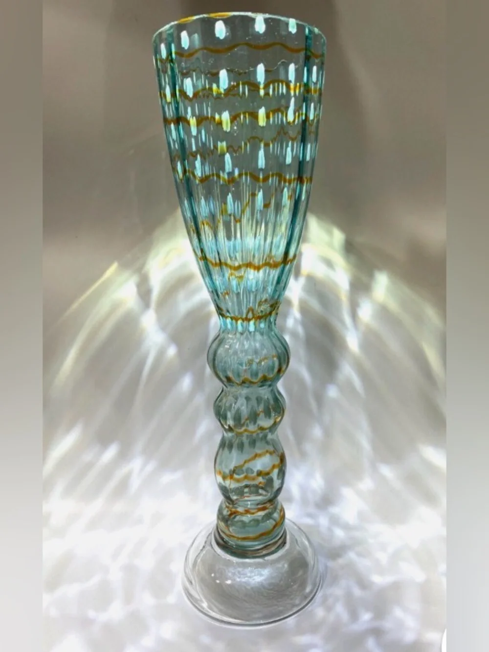 🌸 EUC Studio Glass Collection Verre Artisanal Vase 15.5